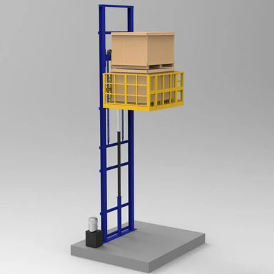 Buy Blue 500KGs Hydraulic Cargo Lift Platform For Indoor And Outdoor online manufacture