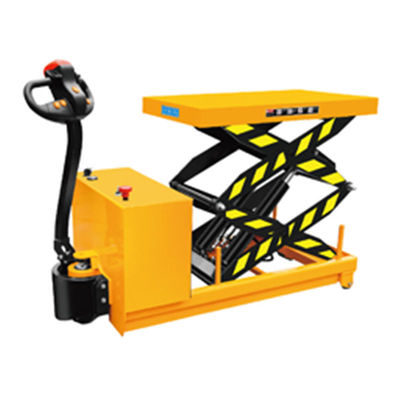 Buy Battery Powered 2000kg Mobile Lifting Trolley Electric Scissor Trolley Lift Table online manufacture