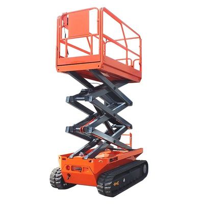 Buy 8m 10m 12m Crawler Scissor Lift Self Propelled Movable Hydraulic Lift online manufacture