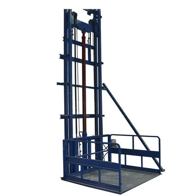 Buy Home Use 6m Two Post Cargo Lift 1000KGs Small Goods Elevator 3KW online manufacture
