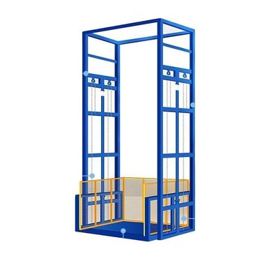 Buy 4 Post Easy Lift Cargo Lift Hydraulic Vertical Freight Lift Elevator online manufacture