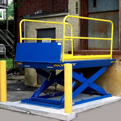 Buy 2000kg Hydraulic Lift Loading Dock Stationary Hydraulic Scissor Dock Lift online manufacture