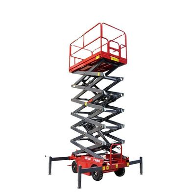 Buy 8m Scissor Lift Hydraulic Aerial Scissor Lifting Platform 1000KGs online manufacture