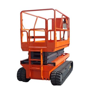 Buy 200kg 4m-6m Crawler Scissor Lift Hydraulic Self Propelled Lifting Platform online manufacture