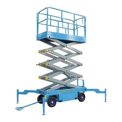 Buy Hydraulic 500kg Movable Scissor Lift 14m High Aerial Platform online manufacture