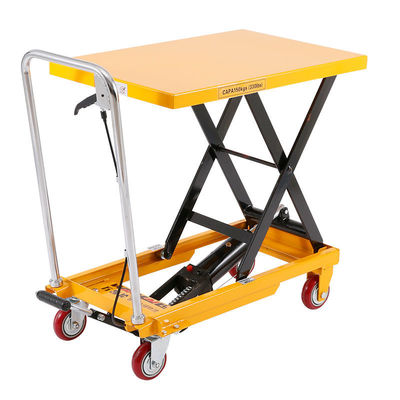 Buy 150KG Scissor Lift Table Trolley Hydraulic Table Cart Manual Hydraulic Lift Table online manufacture