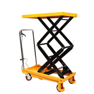 Buy Transport 1.5m Scissor Lift Table Cart 350kgs Double Scissor Lift Table online manufacture