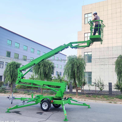 Buy 200kg Trailer Boom Lift 18m Hydraulic Articulated Towable Boom Lift online manufacture