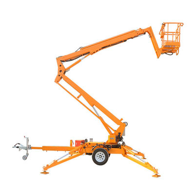 Buy 20m Trailer Boom Lift 200kg Towable Articulated Boom Lift On A Trailer online manufacture