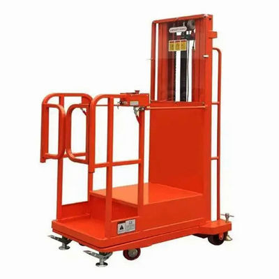 Buy 200kg Semi Electric Order Picker 2.7m 3.3m 4.0m 4.5m Warehouse Picker Lift online manufacture