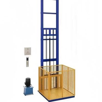 Buy 1000KG 4m Hydraulic Cargo Lift Wall Mounted Warehouse Goods Lift online manufacture