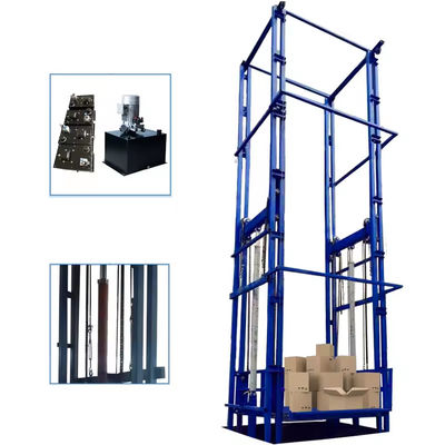 Buy 2000kg-5000kg Hydraulic Cargo Lift Four Post Industrial Goods Lift online manufacture