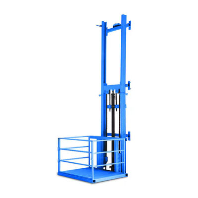 Buy 6m 1000kg Small Freight Elevator Hydraulic Industrial Goods Lift For Factory online manufacture