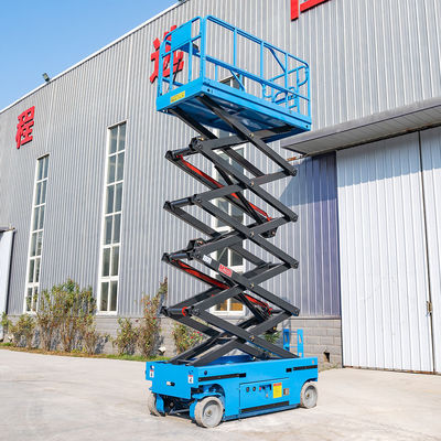 Buy 10m 320kg Self Propelled Lifting Platform Electric Driven Movable Scissor Lift online manufacture