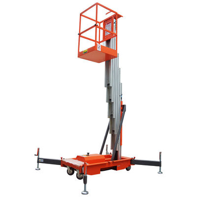 Buy Electric Aluminum Single Mast Lift Table 9m 150kg Aerial Work Lift Platform online manufacture