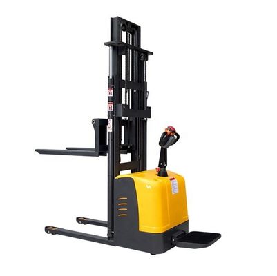 Buy 2 Ton Electric Stacker Truck Standing Type Forklift Pallet Stacker online manufacture