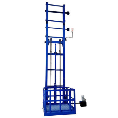 Buy 1 Ton Hydraulic Single Guide Rail Freight Elevator For Warehouse online manufacture