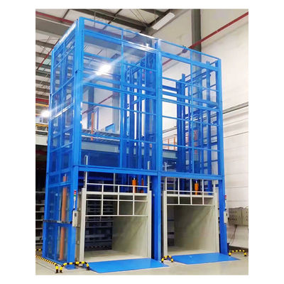Buy Fully Caged Cargo Lift 3m 5m 7m 9m Hydraulic Freight Elevator For Warehouse online manufacture