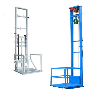 Buy Hydraulic Goods Lift 1 Ton 9m Vertical Wall Mounted Cargo Elevator For Warehouse online manufacture