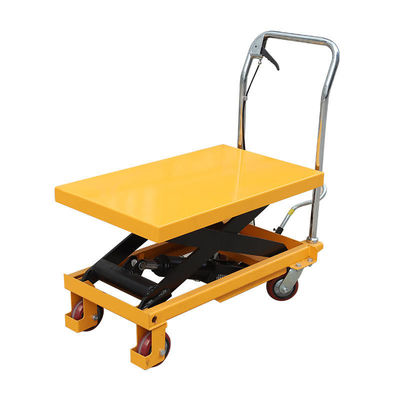 Buy 0.5 - 2 Ton Scissor Manual Trolley Hydraulic Lift Table For Industries online manufacture