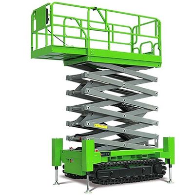 Buy Aerial Work Platform 230kg Self Propelled Hydraulic Tracked Scissor Lift online manufacture