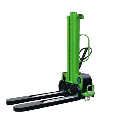 Buy 0.5t 1t 1.5t Portable Cargo Load Unload Self Lifting Electric Stacker online manufacture