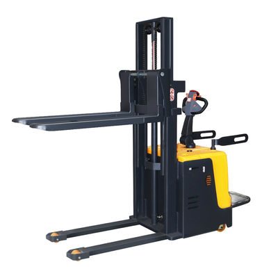 Buy Full Electric Self Loading Forklift Stacker 1000kg 2000kg Self Lifting Pallet Stacker online manufacture