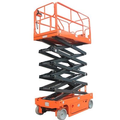Buy Scissor Lift Elevator Movable Hydraulic Aerial Lifting Platform 6m 8m 10m 12m online manufacture