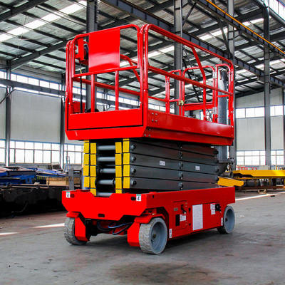 Buy Electric Hydraulic Self-propelled Scissor Lift Platform 12m 320kg Load Capacity online manufacture