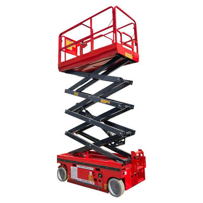 Buy 8m 10m 12m Hydraulic Mobile Scissor Lift Platform With 450kg Load Capacity online manufacture