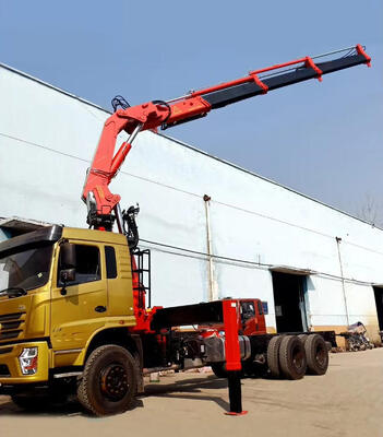 Buy Cargo Truck Mounted Crane 4 -10 Ton Hydraulic Telescopic Boom Crane online manufacture