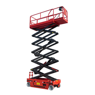 Buy 10m 12m 320kg Aerial Work Platform Electric Hydraulic Self Propelled Scissor Lifts online manufacture