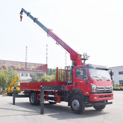 Buy Hydraulic Telescopic Boom Crane Truck Cranes With Lifting Height 10m online manufacture