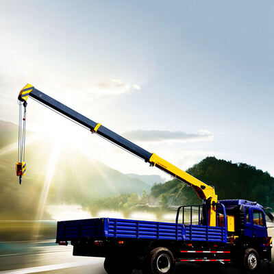 Buy Truck Crane Hydraulic Telescopic Boom 8 Ton Truck Mounted Crane online manufacture