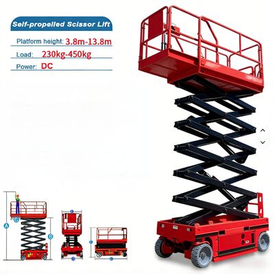 Buy 320kg 450kg Full Electric Aerial Work Scissor Lift Platform online manufacture