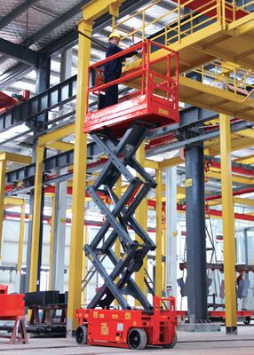 Buy Electric Hydraulic Self-Propelled Scissor Lift Platform Construction Lifter online manufacture