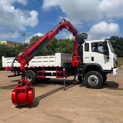 Buy Articulated Folding Boom Truck Mounted Hydraulic Lifting Crane online manufacture