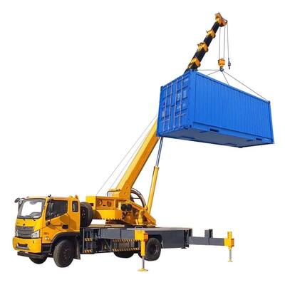 Buy Hydraulic Electric Telescopic Boom 6 Ton Truck Mounted Cranes online manufacture