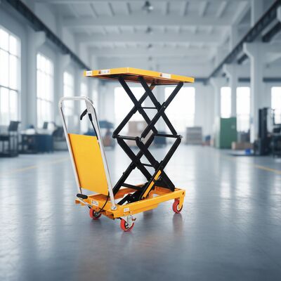 Buy Manual Lifting Platform 500kg Mobile Small Cargo Lifting Vehicle online manufacture