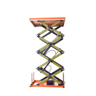 2000kg Double Scissor Lift Up To 4m Stationary Hydraulic Scissor Lift