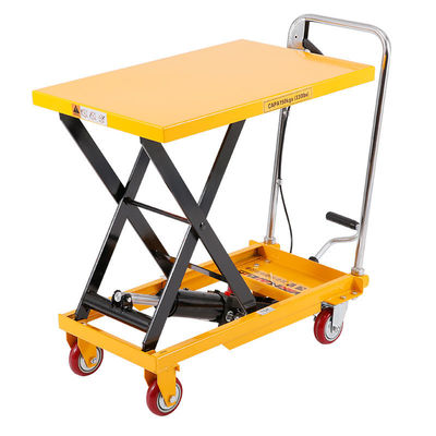 Industrial Warehouse Scissor Lift Trolly 1000kgs Scissor Trolley Lift
