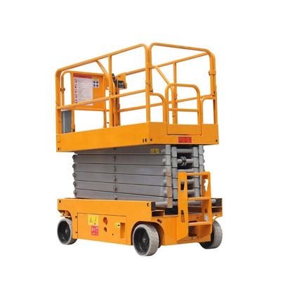 Self Propelled 12m 14m Scissor Lift Battery Scissor Lift 10m Working Height