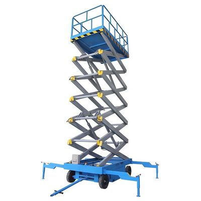 Outdoor 18m Scissor Lift 300kg Load Lightweight Scissor Lift