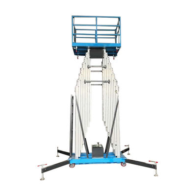 16M Telescopic Lift Platform Two Mast Hydraulic Elevated Work Platform