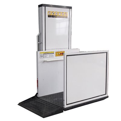 Apartment Exterior Vertical Platform Lift 3.5m Handicap Vertical Platform Lifts