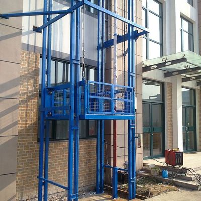 9m Guide Rail Cargo Lift Outdoor Industrial Freight Lift Elevator