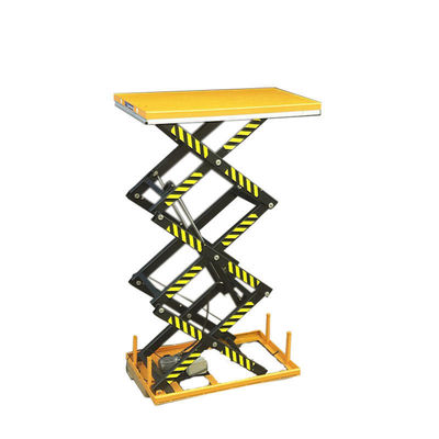 Hydraulic Scissor Lift Table 1000kgs Load 4m Stationary Lift Table