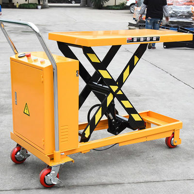 300kg-1000kg Single Scissor Lift Trolley 1.7m Electric Hydraulic Trolley Table