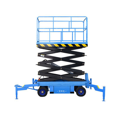 Aerial Construction 4m Scissor Lift 500kgs Mobile Hydraulic Scissor Lift
