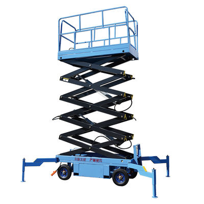 Vertical 3m Scissor Lift 300kg Movable Hydraulic Lift For Warehouse